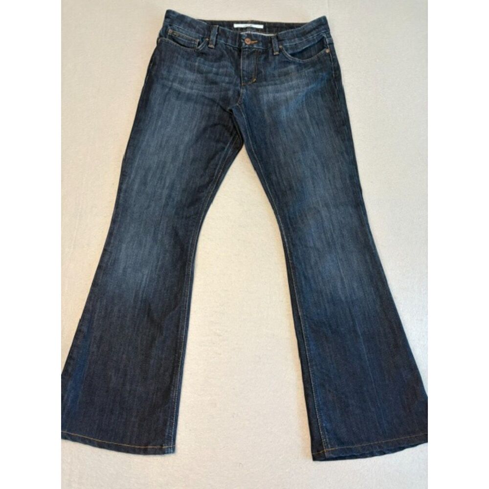 Joe's Jeans Rocker Fit Womens 30 Low Rise Flare Indigo Wash Riveted Pockets Mint